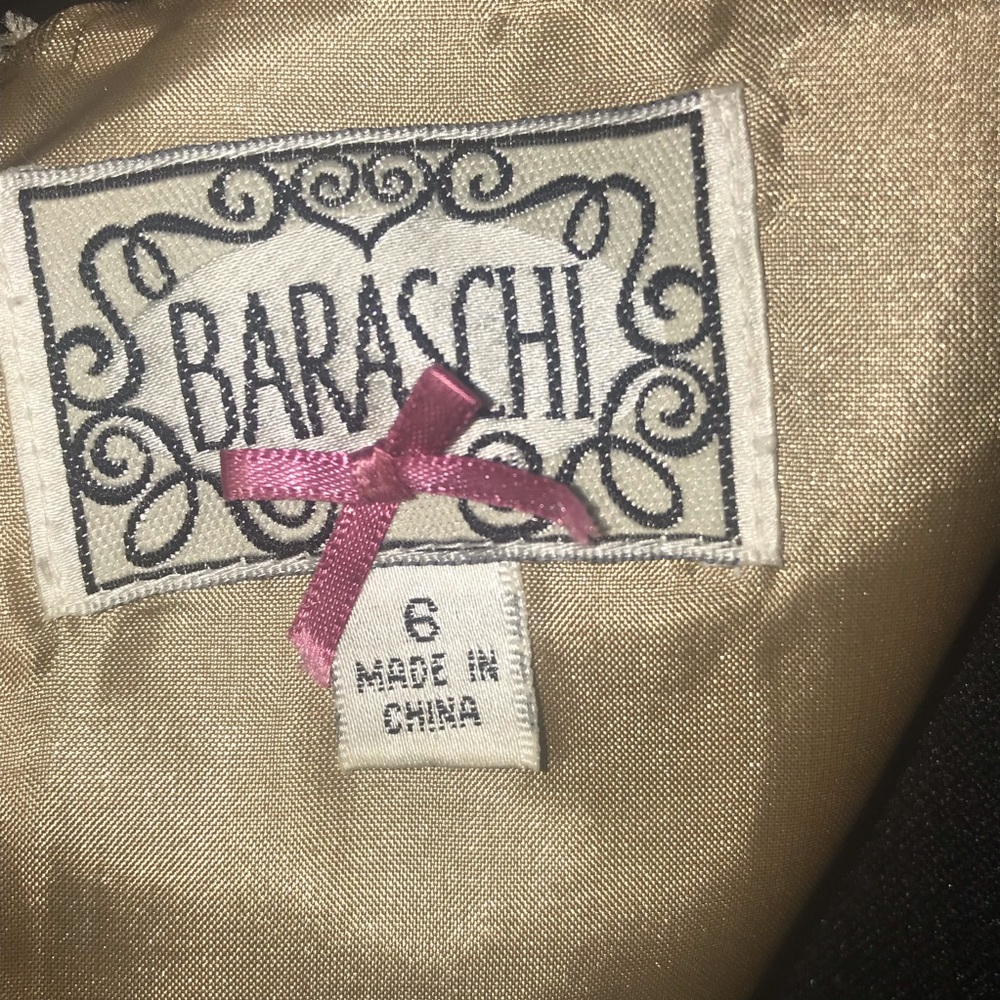 Anthropologie Baraschi  Gray Floral Dress Size 6 - Picture 9 of 9